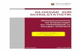 GLOSSAR ZUR SCHULSTATISTIK - egs.bildung-rp.de · 2 . ALLGEMEINE HINWEISE. Inhaltliche Änderungen bzw. Ergänzungen (Klarstellungen) gegenüber dem Vorjahr wurden zum leichteren