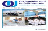 Orthopädie und Unfallchirurgie - DGOU · Oktober 2016 Orthopädie und Unfallchirurgie Mitteilungen und Nachrichten Kostenunterdeckung im SAV Vermeidung noso-komialer Infektionen