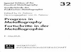 'Metallographie-Tagung ; 34 (Saarbrücken) : 2000.09.13-15' · Special Edition ofthe PracticalMetallography Sonderbändeder PraktischenMetallographie Edited byG. Petzow Herrausgegeben