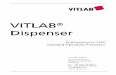 VITLAB Dispenser 1 · Prüfanweisung (SOP) Standard Operating Procedure VITLAB® Dispenser VITLAB GmbH Linus-Pauling-Str.1 63762 Grossostheim Germany tel: +49 6026 97799-0