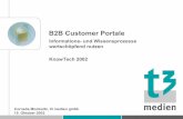 B2B Customer Portale - brainguide.de fileStrategie für die erfolgreiche Implementierung von Customer Portals Wirtschaftlichkeitsbetrachtung Use Cases. t3 medien 4 Informations- und