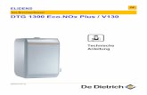 Gas-Brennwertkessel DTG 1300 Eco.NOx Plus / V130 · 1 Brennwertkessel-Modul 2 Elektronisches Manometer 3 Automatischer Entlüfter 4 Ausdehnungsbehälter 12l (Gasanschlussdruck:0.75