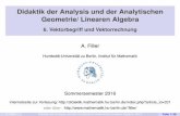 Didaktik der Analysis und der Analytischen Geometrie ...didaktik.mathematik.hu-berlin.de/files/madids2-v6.pdf · Grundvorstellungen hinsichtlich der analytischen Geometrie Grundvorstellungen