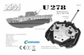 1057349 RC ponorka T2M U278x - produktinfo.conrad.com · T615 Model ponorky obj. č. 105 73 49 3-kanálový vysíla č Pohon pomocí 3 motor ů Používejte pouze v uzav řených
