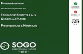 ECHNISCHE FORMTEILE AUS UMMI und PLASTIK - sogo.it · SOGO Group & Mission 2 AUTOMOTIVE EISENBAHN INDUSTRIE MISCHUNGEN N Das Gruppenunternehmen SOGO ist ein konsolidiertes industrielles