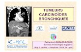 TUMEURS CARCINOÏDES BRONCHIQUES - splf.frsplf.fr/wp-content/uploads/2016/09/C-LombartGOLF-2016.pdf · †Estomac, colon, rectum, appendice, caecum, iléon, duodénum, et jéjunum