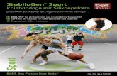 StabiloGen Sport - bort.com · soft tissue swelling distal to the positioned aid, sensory disturbances and circulatory disor- ders in the specific body region, skin diseases in the