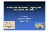 Effekte des ambulanten Lungensports bei Asthma und COPD · Effekte körperlichen Trainings bei COPD - Ergebnisse randomisierter und kontrollierter Studien - Effekte körperlichen