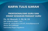 Dr. Ali Mustadi, S. Pd, M. Pd - staff.uny.ac.idstaff.uny.ac.id/sites/default/files/pendidikan/dr-ali-mustadi-mpd/karya-tulis-ilmiah_1.pdf · Menentukan topik, tema, dan masalah 2.