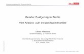 Gender Budgeting in Berlin - muenchen.de8832f70e-e27c-49e9-af52-48cf75... · Spandau Steglitz-Zehlendorf Tempelhof-Schöneberg Neukölln Treptow-Köpenick Marzahn-Hellersdorf Lichtenberg