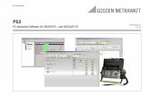 Kurzanleitung - gossenmetrawatt.com · SECUTEST – 2 GMC-I Messtechnik GmbH Die folgenden Monitordarstellungen (PS3 ab Version 9.40) sollen Sie durch das Programm PS3 führen. Beachten