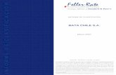 Informe Bata 2007.03 - feller-rate.com · Bata Chile es la mayor empresa comercializadora de calzado en el país. A nivel minorista, la empresa posee unaamplia red de distribución,