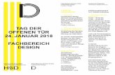OFFENEN TÜR 24. JANUAR 2018 DESIGN - hs-duesseldorf.de · Prinzip der Collage, der Gegensatzpaare wurden durch entsprechende Gestaltungselemente für Typografie, Layout und Bildsprache