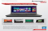 daS Lenovo® ThinkPad® T440 noTeBook - uli-ludwig.de · Lenovo® empfiehlt Windows 8 Pro. ThinkPad® T440 Wir stellen vor: das Lenovo® ThinkPad® T440, ein notebook, das ganz auf