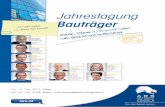 Jahrestagung Bauträger - ARS · „Head of ARE Austrian Real Estate Development GmbH” und dort Geschäftsführer zahlreicher privatwirtschaftlich geführter Projektgesellschaften