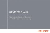 KEMPER GmbH - die-verbindungs-spezialisten.de · - Wirkungsvolle Filtertechnik - Filtergeräte und Filteranlagen - Unterstützende Raumlufttechnik - Push – Pull und Verdrängung