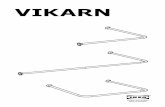 VIKARN - ikea.com · 4 繁中 由於牆壁的材質每戶不同, 故所需的螺絲或配件需 另購買.若不知使用何種螺絲配件,請向當地的五金 行詢問.