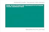 Die Politische Konstitution von Märkten und Luetz... · Roland Czada · Susanne Lütz Die politische Konstitution von Märkten Westdeutscher Verlag