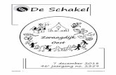 De Schakel - dorpsblad.nl · Elk koor met een eigen geluid en repertoire, maar samen zorgen ze ervoor dat u een onvergetelijke kerstavond gaat beleven. Muzieknummers als I believe/Ave