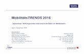 exeo MobilitätsTRENDS Sparpreise- Wirkungsvolles ...¤tsTRENDS_2016_Spa... · Mobilitäts- TRENDS 2016 MobilitätsTRENDS 2016 - Sparpreise: Wirkungsvolles Instrument der Bahn im