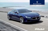 PREISLISTE · Verchromte Maserati Uhr mit blauem Ziffernblatt auf Armaturentafel S S S S Geprägte Dreizack-Logos auf den Kopfstützen vorn und hinten S S S S Dachhimmel in Stoff