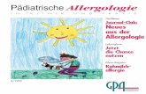GPA 1999 3-99 - gpau.de · allergie. 3/99 Pädiatrische Allergologie 3 EDITORIAL »Der Kuckuck kriegt Futter, weil er wie vier Küken schreit« Sehr verehrte Leserin, sehr geehrter