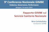 9a Conferenza Nazionale GIMBE · • La sanità, oltre ad essere il più importante settore produttivo di beni e servizi, rappresenta una delle principali fonti di consumismo da parte