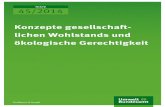 Konzepte gesellschaftlichen Wohlstands und ökologische ... · vironmental policy can only be ensured if it is integrated with social policy in an acceptable way. The research study