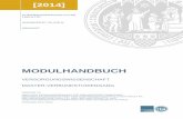 MODULHANDBUCH - Humanwissenschaftliche Fakultät · [2014] humanwissenschaftliche fakultÄt universitÄt zu kÖln dekanat modulhandbuch versorgungswissenschaft master-verbundstudiengang