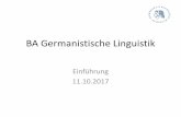 BA Germanistische Linguistik · • Medien (auch Social Media) • Public Relations • Fortbildung • Personalarbeit • Kulturmanagement • Wissenschaft • Firmen wie z.B. Amazon/Facebook