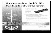 Ärztezeitschrift für Naturheilverfahren - zaen.gruen.netzaen.gruen.net/archiv/pdf/1997/1997-01.pdf · Resume Entre-temps, des dissertations de neuf universites et de nombreuses