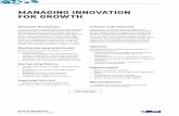 MANAGING INNOVATION FOR GROWTH - forummanajemen.comforummanajemen.com/silabus/12-Managing-Innovation-for-Growth.pdf · • Apakah yang dimaksud dengan memanajemeni inovasi? • Dimulai