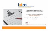 Diversity Management - consilia-cct.de · Beispiele für Definitionen Deutsche Telekom “Das Diversity-Management zielt darauf ab, Menschen mit unterschiedlichen Potenzialen auch