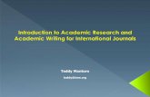 Teddy Mantoro - Dosen Perbanas · Jenis Publikasi karya ilmiah Similarity Score (Plagiarism Level) Penulisan Proposal dan publikasi Ilmiah Judul Abstract Introduction, methodology,
