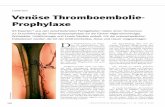 Leitlinien Venöse Thromboembolie- Prophylaxe · D as Vorhandensein von Vorga-ben für standardisiertes Vor-gehen (SOPs) und Leitlinien (Guidelines) ist integrativer Bestandteil des