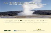 Einblicke 2016 - energiewende-gemeindetag-bw.de · 2 EinBlickE 2016 TiTEl Einblicke 2016 – Journal zur Umweltforschung in Baden-Württemberg HEraUsgEBEr Ministerium für Umwelt,