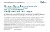 Die spezifische Immuntherapie (Hyposensibilisierung) bei ... · bronchial asthma has not enough evidence until now. SLIT with efficacious products is an option for adults with allergic
