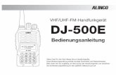 VHF/UHF-FM-Handfunkgerät DJ-500E - produktinfo.conrad.com · Einleitung Vielen Dank, dass Sie sich für dieses exzellente Alinco-Handfunkgerät entschieden haben. Unsere Produk-te