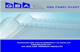 GBA PANEL PLAST - gbaplastik.com · expertii acoperisului p l a s t i k gba panel plast panouri din policarbonat alveolar protejate uv cu izolare termica ridicata