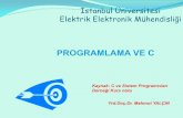PROGRAMLAMA VE C - ee.istanbul.edu.tree.istanbul.edu.tr/uploads/dersnotlari/5691-ders2_cprog.pdf · Assembly dillerinin kullanılmaya başlamasıyla bilgisayar kullanımı hızla