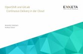 Continuous Delivery in der Cloud eine Symbiose aus ... · •Übergangslos in GitLab integriert •Workload als „gitlab-runner“ ausgelagert Einbindung z.B. via lokalem Dateisystem,