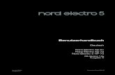 Nord ElEctro 5 BENutzErhaNdBuch oS V1 · bestmögliche Emulation klassischer, elektromechanischer Keyboards anzubieten und diese dabei so kompakt und leicht wie möglich zu konstruieren.
