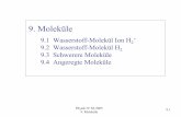 Michaelson Morley Experiment - kip.uni-heidelberg.de · Physik IV SS 2005 9. Moleküle 9.1 9. Moleküle 9.1 Wasserstoff-Molekül Ion H2+ 9.2 Wasserstoff-Molekül H2 9.3 Schwerere