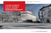 VORHABEN- LISTE 2018 1 DER STADT · Beteiligungsportal Mannheim 9 Klimaschutzteilkonzept „Anpassung an den Klimawandel“ 10 Freiraum2 ... Platzgestaltung T4 39 Modernisierung Beilstraße