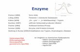 Enzyme - blogs.uni-mainz.de · Theorie des Übergangszustandes spontane Reaktion Enzyme binden nicht den Grundzustand besonders gut, sondern den Übergangszustand (ÜZ).
