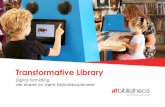 Transformative Library - bibliotheca.com · Gilleleje Bibliotek i Kulturhavn Gilleleje har kombineret touchWall, infoWall, touchShelf og screenSaver for at målrette kommunikationen