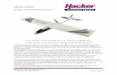 Hacker Kinetic - Modellflugsport .Anleitung / Manual Hacker Kinetic © 2016 Hacker Motor GmbH Seite