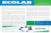 newslatter rujan 2012 - Ecolab Srbija · prehrambenoj industriji vrlo retko primjenjuje, jer je na većini mašina i uređaja u prehrambenoj industriji tehnički neiz- vodljiva, a