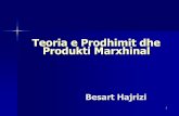 Teoria e Prodhimit dhe Produkti Marxhinal · Faktoret e prodhimit mi TP TP” Kur ndryshon teknologjia, ndyshon edhe fnksioni i prodhimit. 18 Funksioni i prodhimit në periudha afatgjata