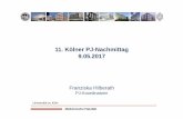11. Kölner PJ-Nachmittag 9.05 - medfak.uni-koeln.demedfak.uni-koeln.de/sites/MedFakDekanat/studium/pj/pj-nachmittag/PJ... · Überlegungen 1. Welches Wahlfach soll ich wählen? 2.